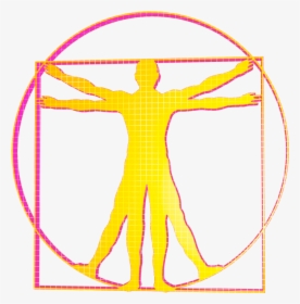 Vitruvian Man Hologram Icon   Data Src //cdn - Leonardo Da Vinci Png, Transparent Png, Transparent PNG